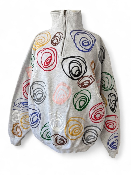Vintage Tops - Vintage Hand Painted Swirl Sweatshirt